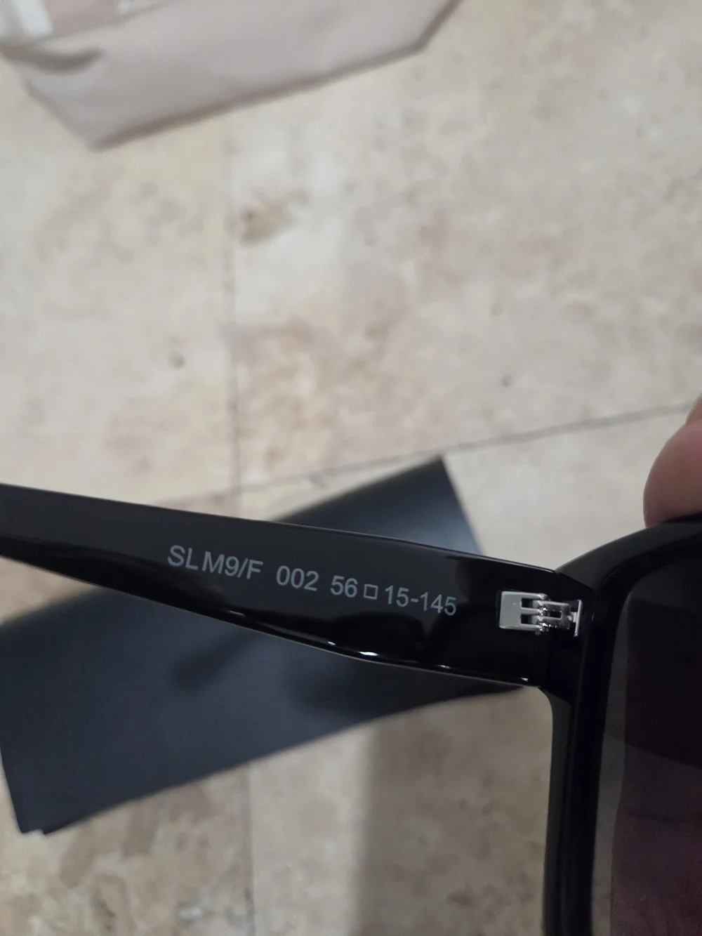 Saint Laurent Black  Sunglasses -56mm Square Sunglasses - Authentic